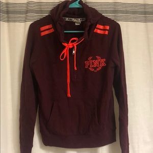 PINK quarter zip hoodie